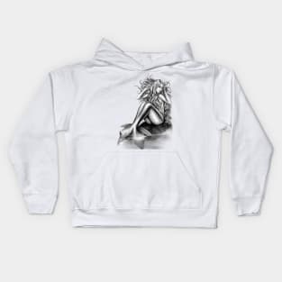 Seductive mermaid Kids Hoodie